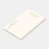 Trendy Boho Chic Custom Mustard Yellow individuell Post-it Klebezettel (angewinkelt)