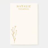 Trendy Boho Chic Custom Mustard Yellow individuell Post-it Klebezettel (Vorderseite)