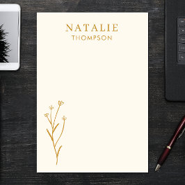 Trendy Boho Chic Custom Mustard Yellow individuell Post-it Klebezettel