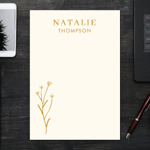 Trendy Boho Chic Custom Mustard Yellow individuell Post-it Klebezettel