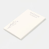 Trendy Boho Chic Lilac Lavender Cool Personalisier Post-it Klebezettel (angewinkelt)