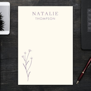 Trendy Boho Chic Lilac Lavender Cool Personalisier Post-it Klebezettel