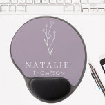 Trendy Boho Chic Lilac Lavender Personalisiert Gel Mousepad<br><div class="desc">Lassen Sie sich von unserem atemberaubenden Trendy Boho Chic Lilac Lavender Personalisiert Gel Mouse Pad verwöhnen, in dem Praxisnähe personalisierte Eleganz trifft. Dieses bequeme Mauspad verfügt über eine integrierte Handgelenk-Erholung, die ergonomische Unterstützung für die langen Stunden am Schreibtisch bietet. Egal, ob es ein Geschenk für Ihren Chef, einen Kollegen oder...</div>