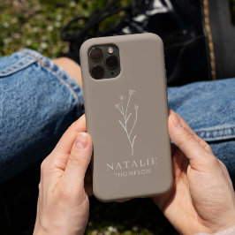 Trendy Boho Chic Minimalistisch Rustikal Personali Case-Mate iPhone Hülle