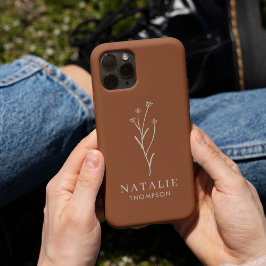 Trendy Boho Chic Minimalistisch Terracotta auf Mal Case-Mate iPhone Hülle