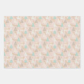 Trendy Boho Christmas Trees Holiday Geschenkpapier Set (Vorderseite 3)