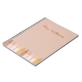 Trendy Boho Colors Crayon Teachname Notizblock (Linke Seite)