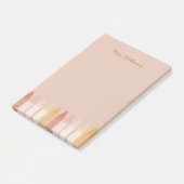 Trendy Boho Colors Crayon Teachname Post-it Klebezettel (angewinkelt)