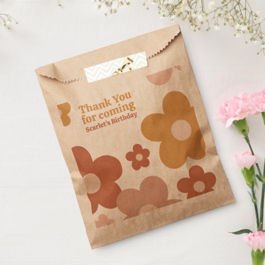 Trendy Boho Daisies Geschenktütchen (Versiegelt)