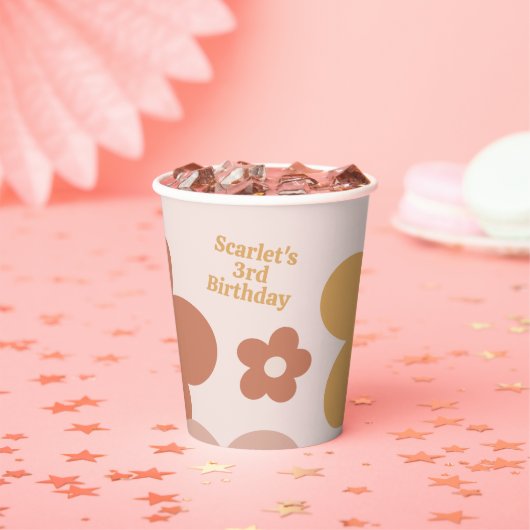 Trendy Boho Daisies Pappbecher (Insitu)