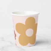 Trendy Boho Daisies Pappbecher (Links)