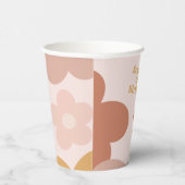 Trendy Boho Daisies Pappbecher (Rechts)