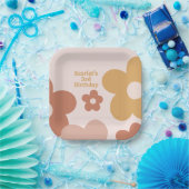 Trendy Boho Daisies Pappteller (Party)