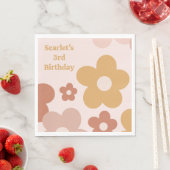 Trendy Boho Daisies Serviette (Beispiel)