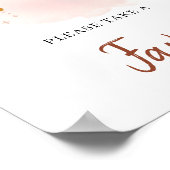 Trendy Boho Kupfer Rost Rost Roush Regenbogen Gefa Poster (Ecke)