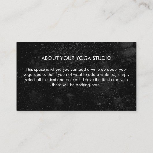 Trendy Boho Mandala Chic Celestial Schwarz-weiß Visitenkarte (Rückseite)