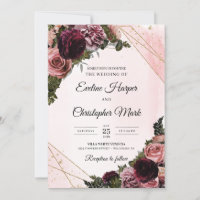 Trendy boho maul Rose Blume Imitate Goldrahmen