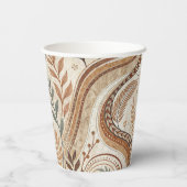 Trendy Boho Muster Paper Cups Pappbecher (Rückseite)