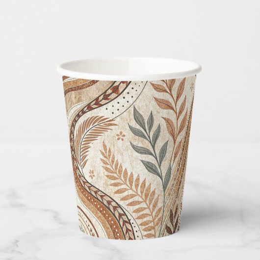 Trendy Boho Muster Paper Cups Pappbecher (Links)