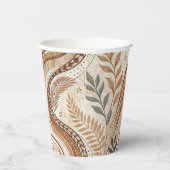 Trendy Boho Muster Paper Cups Pappbecher (Rechts)