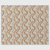 Trendy Boho Muster Wrapping Paper Roll Geschenkpapier (Flach)