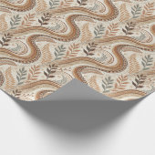 Trendy Boho Muster Wrapping Paper Roll Geschenkpapier (Ecke)