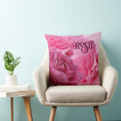 Trendy boho niedlich rosa Rosenname Rosie individu Kissen (Stuhl )