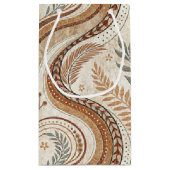 Trendy Boho Pattern Geschenktasche Kleine Geschenktüte (Rückseite)