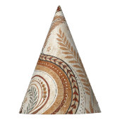 Trendy Boho Pattern Paper Party Hat Partyhütchen (Vorderseite)