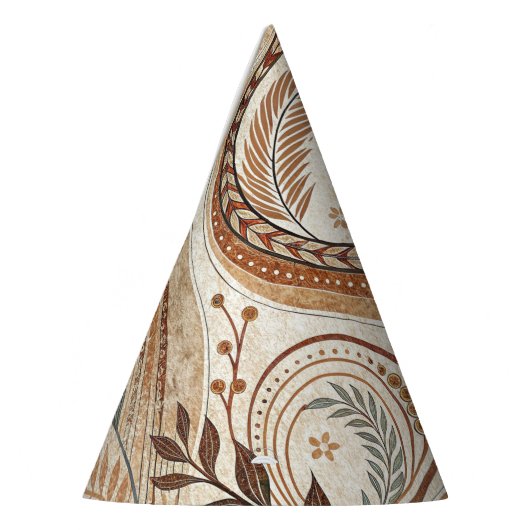 Trendy Boho Pattern Paper Party Hat Partyhütchen (Links)