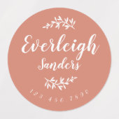 Trendy Boho Personalisiert Name Etiketten (Design 2)
