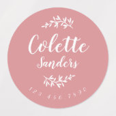 Trendy Boho Personalisiert Name Etiketten (Design 1)