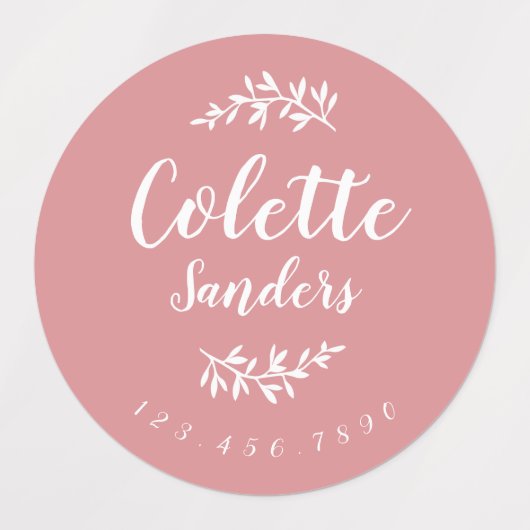 Trendy Boho Personalisiert Name Etiketten (Design 1)