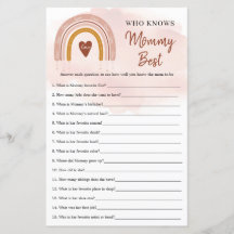 Trendy Boho Rainbow, der Mommy Best Game kennt