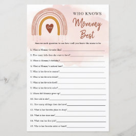 Trendy Boho Rainbow, der Mommy Best Game kennt