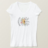Trendy Boho Sunflower Ehefrau Mama Boss V-Neck T - T-Shirt (Design vorne)