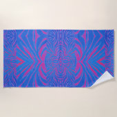Trendy Boho Tiger Strip Handtuch (Vorderseite)