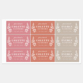 Trendy Boho Trio Waterproof Name Etiketten (Blatt)