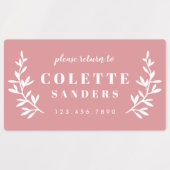 Trendy Boho Trio Waterproof Name Etiketten (Design 1)