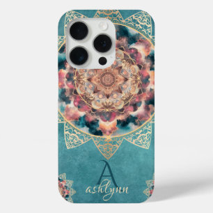 Trendy Boho Wasserfarbnebel Gold Blume Mandala Case-Mate iPhone Hülle