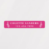 Trendy Boho Waterproof Name Labels Etiketten (Design 1)