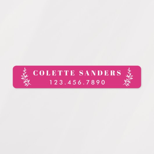 Trendy Boho Waterproof Name Labels Etiketten (Design 1)