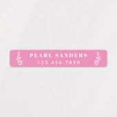 Trendy Boho Waterproof Name Labels Etiketten (Design 2)