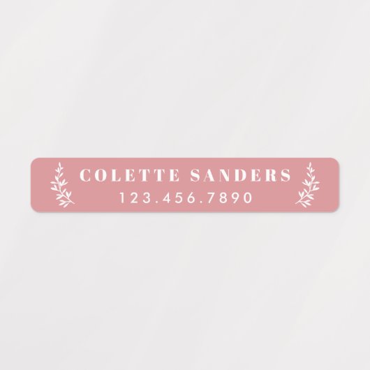 Trendy Boho Waterproof Name Labels Etiketten (Design 1)