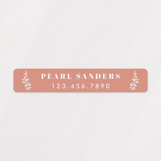 Trendy Boho Waterproof Name Labels Etiketten (Design 2)