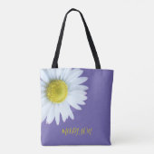 Trendy Boho White Yellow Lila Tasche (Rückseite)