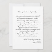 Trendy Bold Black Typografy Foto 2023 Abschluss Ankündigung (Rückseite)