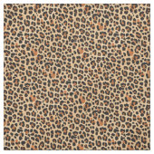 Trendy Bold Brown und Beige Leopard Print Pattern Stoff (Muster)