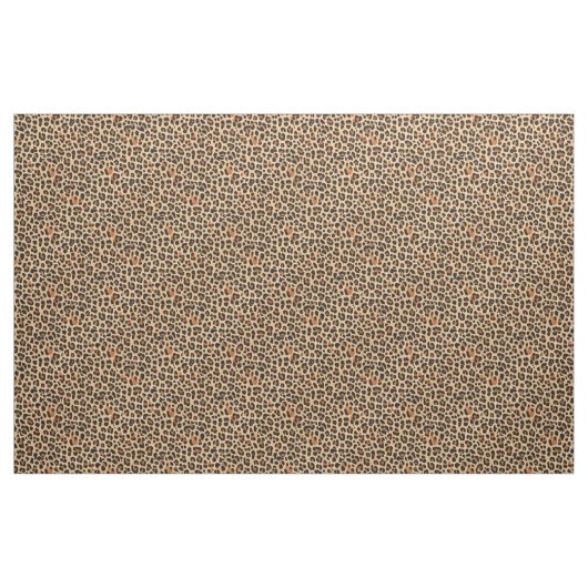Trendy Bold Brown und Beige Leopard Print Pattern Stoff (Fat Quarter (45,7 x 55,9 cm))