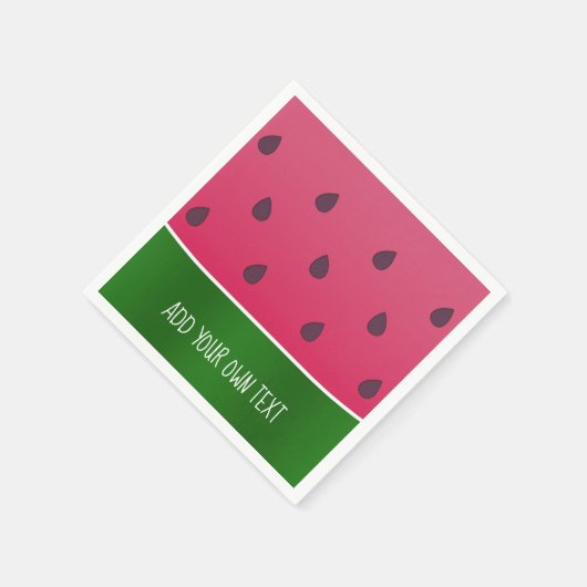 Trendy Bold Custom Watermelon Serviette (Ecke)